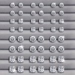 24 Pairs Round & Square Women's Stud Earrings Set Sparkling Rhinestone Inlay Elegant & Casual Style Jewelry Gift For Everyday &