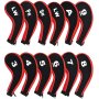 12PCS Interchangeable Golf Club Headcovers Set - Zipper Design Number Tag & Accessories