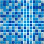 Pool Mosaic Tiles Reconstituted Glass Tile Blue Mix