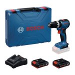 Bosch 18V Cordless Percussion Screwdriver Kit 2 Batteries GSB18V-52