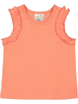 Orange Ruffle Sleeve Vest - 6 12 Mths Orange