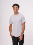 Grey Crew Neck T-Shirt - M Grey
