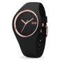 Ice Glam Black Rose Gold Watch - 000980 - S