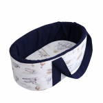 Newborn Carry Cot Vintage Airplane And Balloon Portable Baby Bassinet
