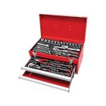 : 82PC 1 4" & 1 2" Dr. 2-DRAWER Chest Tool Set Metric - T47138