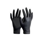 Nitrile Examination Gloves Black Small 1X100 Tbd