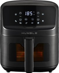 Visible Window Large Capacity Black Oil-free Cooking With Adjustable Time & Temp Easy To Clean Family-sized Electric Air Fryer