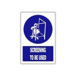 Screening To Be Used Safety Sign MV015A