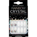 Salon Perfect Rainbow Crystal Nail Collection 24 Pieces