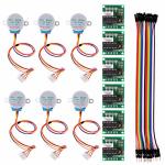 6 Pcs 28BYJ-48 ULN2003 5V Stepper Motor + ULN2003 Driver Board