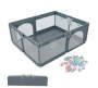 Baby Playpen Activity Center Set-grey Baby Playpen Crib Toy And Play Gym Multicolour