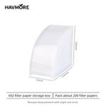 Coffee Accessories Fan-shaped Coffee Filter Paper Dustproof White Box