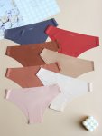 7PCS Seamless Solid Briefs Comfy & Breathable Stretchy Intimates Panties Women's Lingerie & Underwear