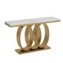 Elegant Marble Console Entrance Table