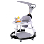 Baby Walker Foldable Wheels Music Baby Toddler Toys Tray