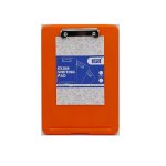 Clipboard Plastic + Compartment Orange