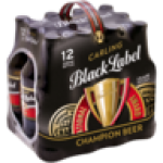 Black Label Beer Bottles 12 X 340ML