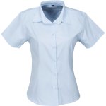 Ladies Short Sleeve Milano Shirt Light Blue