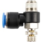 AirCraft Flow Control Swivel Elbow Pu 10MM X 1 4" M