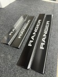 Ford Ranger 2012-2022 Black Anodised Scuff Plates For