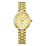 L Rainell Eco-drive Watch Gold-tone