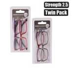 Reading Glass Twin Packs STRNGTH:2.5 Marketplace Brits Bros