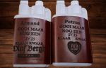 Twin Neck 1L Bottle With Leather Sleeve -tnbls