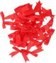 30PCS Red Handmade Woven Ribbon Bows Diy Small Wrapping Bows Party