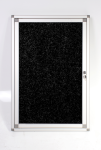 Hinged Pinning Display Case 900 600MM - Black
