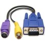 MicroWorld Vga To 1X Rca Yellow 1X Svideo