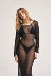 Mesh Dress - Long - White
