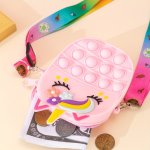 Princess Coin Purse Made Of Silicone Featuring A Unicorn Pattern