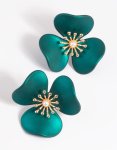 GREE N Statement Flower Stud Earrings