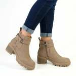 Madison Ladies Fashion Boot - Taupe - 8