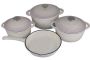 Authentic Cast Iron Dutch Oven Cookware Pot - 7 Piece Set