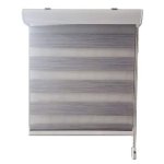 Smte Zebra Roller Blind Textured Silver 180 L X 150 W Cm With Keychain