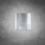 Bar Sign D01 - Brushed Stainless Steel