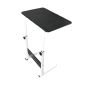 Large Adjustable Laptop Table Bed-side Serving Tray/stand With Wheels
