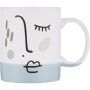 Clicks New Bone China Faces Two Tone Mug Blue 340ml