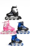 Kids Inline Skates Adjustable Outdoor Roller Skate UK 3 To UK 8