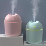 USB Rechargeable Humidifier With Night Light - Aroma Diffuser For Home Car And Plants - Air Purifier And Freshener For Living Ro