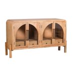 Marion Acacia Wood Sideboard 4 Doors 2 Drawers