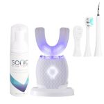 Rongchuang Ultrasonic Toothbrush For Adults Automatic Toothbrush With Soft Bristles 30S Timer Rechargeable Portable Design With