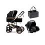3 In 1 Belecoo Og Q3 Model Set Black + Diaper Caddy Bag