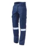 Atpv 9CAL Modacrylic Navy Blue Cargo Pants With Silver Rt Size 32