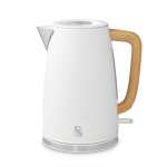 Swan Fjord Fast Boil 1 7 Litre Cordless Kettle White Grey - Grey