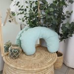 Feeding Pillow Cover Rainbow Woodlands Natural Sage