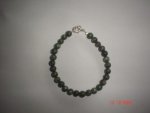 Zoisite With Ruby Anyolite Round Bead Bracelet B233