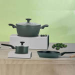 5 Piece Non Stick Refined Iron Cookware Set