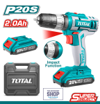 Impact Drill Cordless Lithium-ion 10MM Torque: 18+1+1 Total Tools